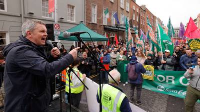 Hundreds turn out in protest against the lifting of the eviction ban