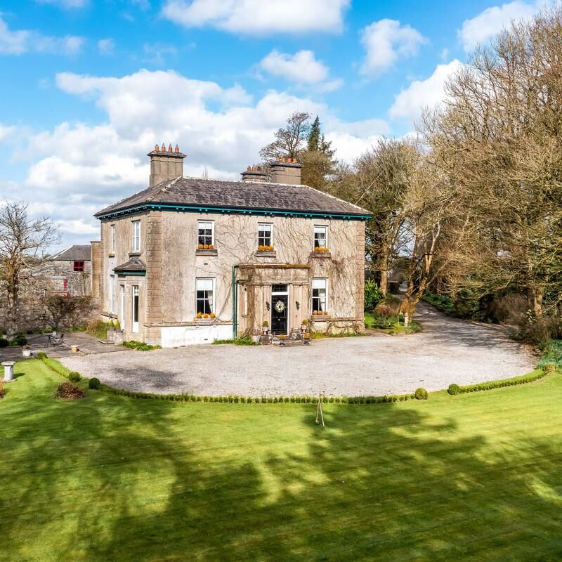 Look Inside: Former Georgian rectory with walled garden and tennis court near Mullingar for €825,000
