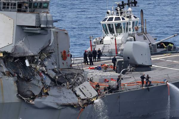Maritime mystery: why a US destroyer and cargo ship collided