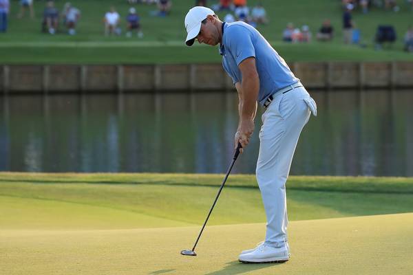 Rory McIlroy blazes his way to share of lead after Sawgrass 65