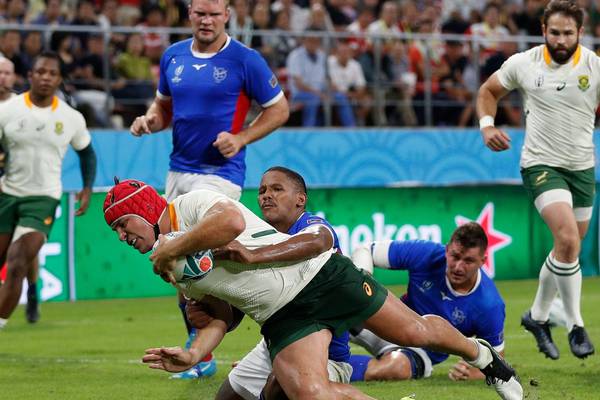 South Africa hammer Namibia to get back to winning ways