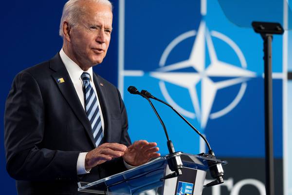 Biden calls on Russia to halt provocative actions against Nato allies