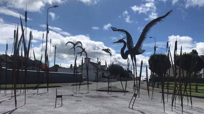 Sculpture of heron stolen days after being unveiled in Cobh