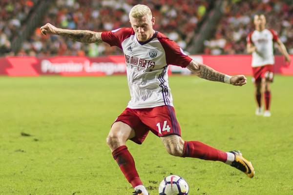 Injury concern for Ireland as James McClean limps off