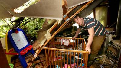 Lucky escape for family after tornado damages homes in Galway