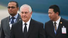 US secretary seeks to cool escalating crisis with North Korea