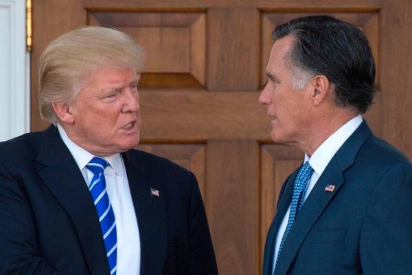 Trump has caused dismay across the world, says Mitt Romney