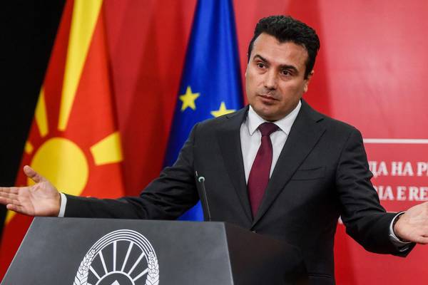Nato reassures North Macedonia after EU setback triggers election