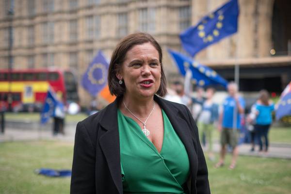 Mary Lou McDonald accuses Theresa May of playing for time on Brexit