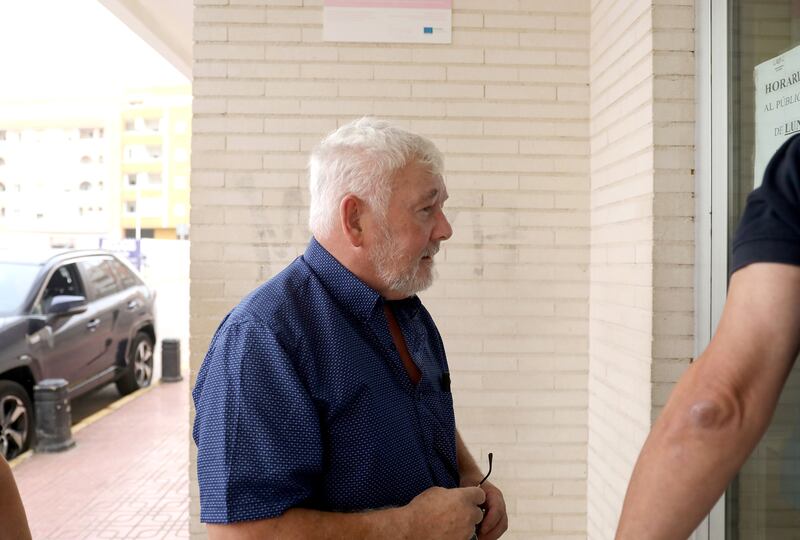 John Gilligan arriving at the Spanish courthouse. Photograph: Solarpix.com