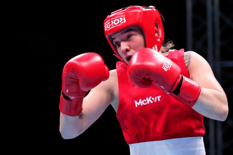 Ireland’s Amy Broadhurst. Photograph: Laszlo Geczo/Inpho