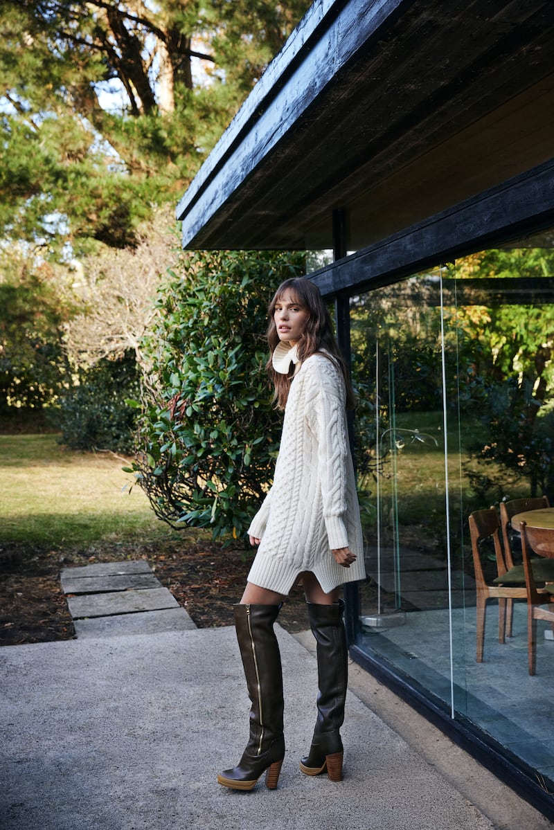 Aran sweater Dagda dress by IrelandsEye, €149.95