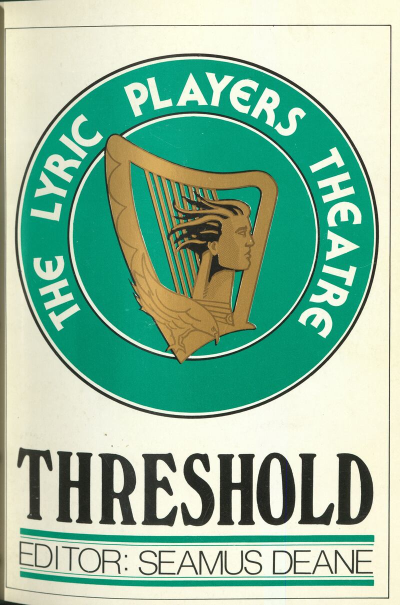 Winter 1982 edition of Threshold edited by Seamus Deane