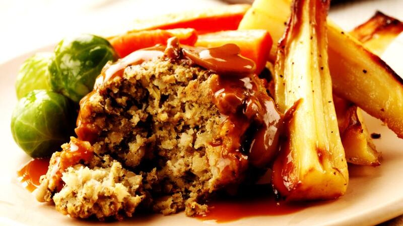 Nut roast pairs well with the traditional Christmas side dishes and won’t leave vegetarians feeling left out