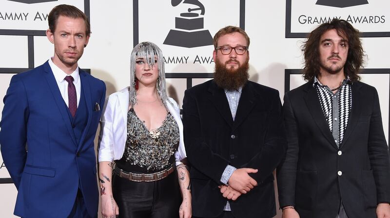 “We have 100 per cent creativity with our music and the financial support of a major label – the best of both worlds”: Simon Mavin, far left