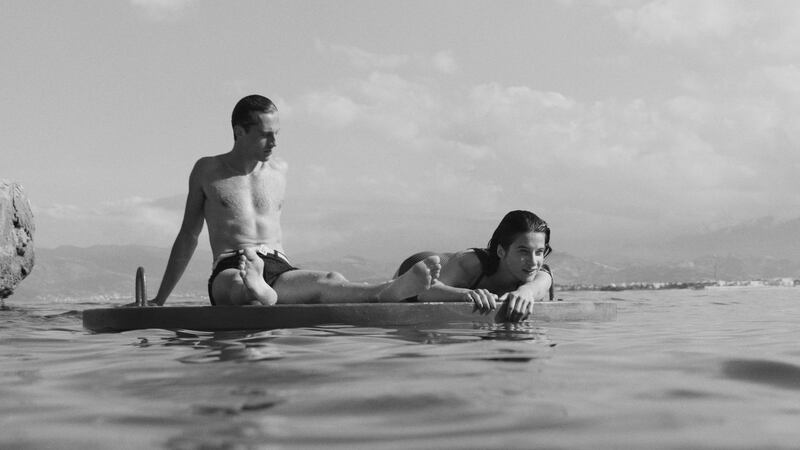 The Stranger: Meursault (Benjamin Voisin) and Marie (Rebecca Marder) in François Ozon's film adaptation of the Albert Camus novella L’Étranger. Photograph: Carole Bethuel/Foz/Gaumont/France 2 Cinema
