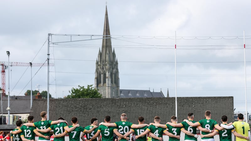 Meath ahead of Saturday's Round 2B match at Celtic Park, where they defeat hosts Derry to knock them out of the championship. Photograph: Lorcan Doherty/Inpho