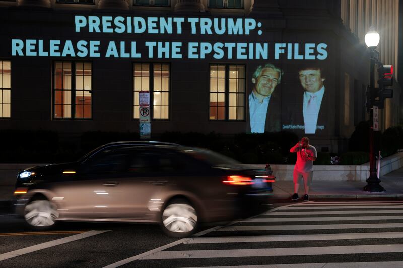 This time, Trump hasn’t been able to shift the narrative. Photograph: Anna Moneymaker/ Getty Images