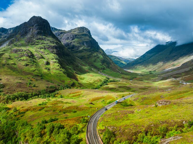 The Three Sisters in Glencoe, the Scottish Highlands. Photograph: iStock