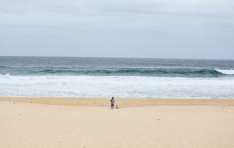 Bondi Beach lies empty. Photograph: Evan Treacy for The Irish Times