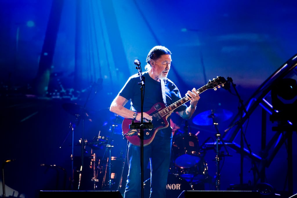 British singer Chris Rea performs live on stage during a concert at the Tempodrom in 2017 in Berlin, Germany. Photograph: Frank Hoensch/Redferns