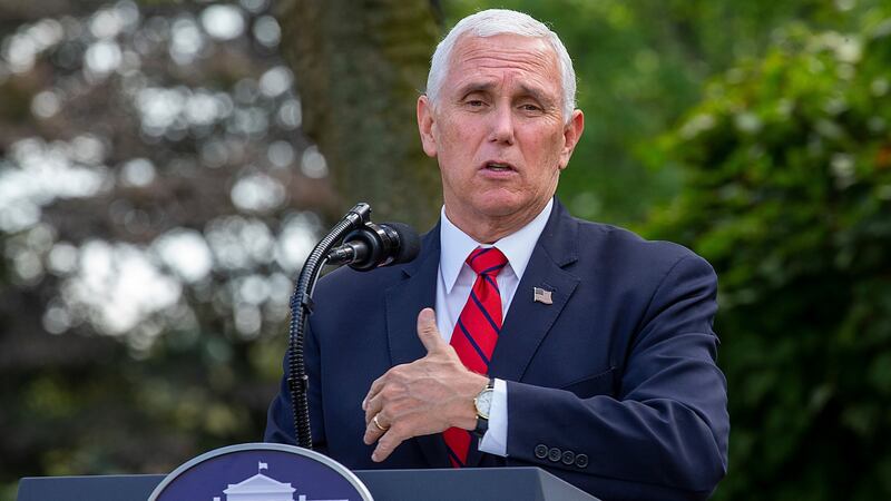 US vice-president Mike Pence: The constitution states that Pence would succeed Trump if the president became ‘incapacitated’. Photograph: Tasos Katopodis/Getty Images
