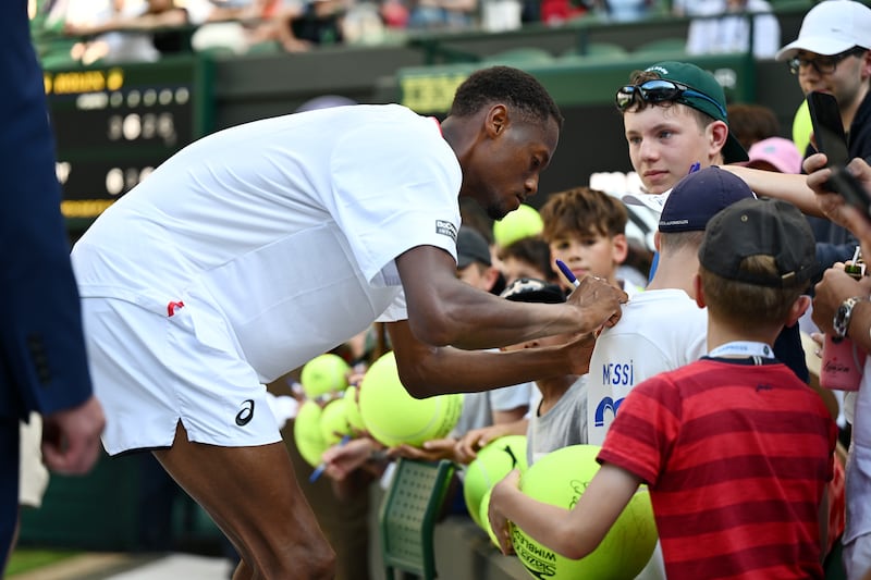 Chris Eubanks has become a fan's favourite at Wimbledon despite beating one of the local challengers. Photograph: Mike Hewitt/Getty Images