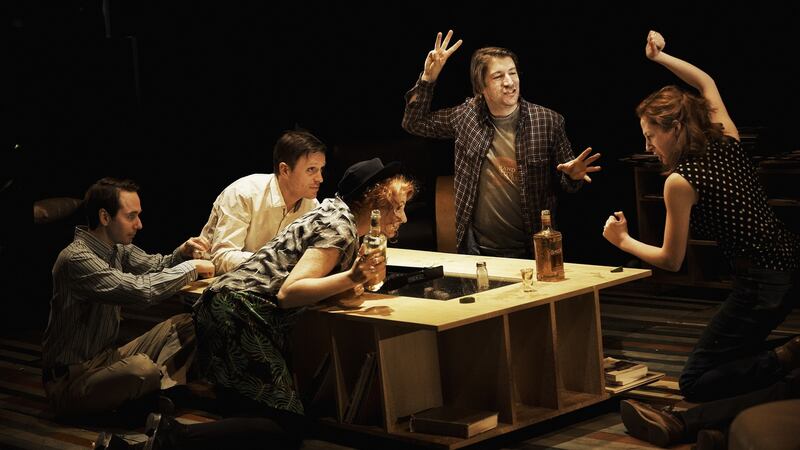 Paul Mallon, Raymond Scannell, Mags McAuliffe, John Cronin, Jody O’Neill in Digging  for Fire in 2013.Photograph: Ros Kavanagh