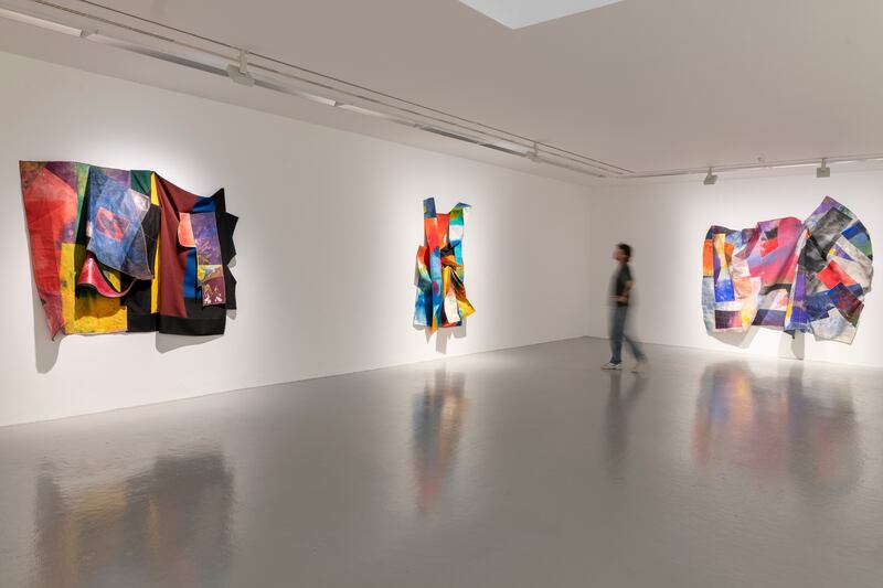 Sam Gilliam: Sewing Fields, at Imma. Photograph: Louis Haugh