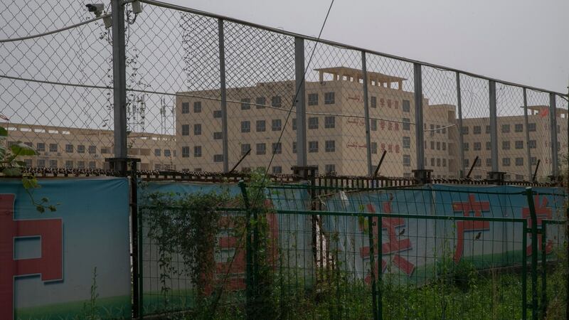 A re-education camp for ethnic Uighur in Hotan, in China’s Xinjiang province. Photograph: Gilles Sabrié/The New York Times