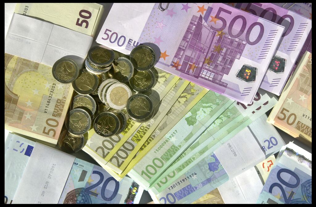 The euro fell as much as 1.4% to $1.0281, its weakest level since December 2002. File photograph: Alan Betson/The Irish Times