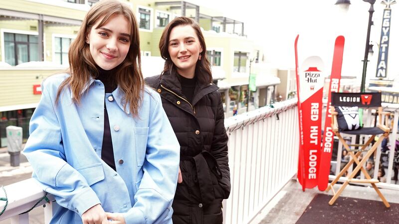 Talia Ryder  and Sidney Flanigan of Never Rarely Sometimes Always: in the film, they travel from Pennsylvania to New York  to end a crisis pregnancy. Photograph: Presley Ann/Getty