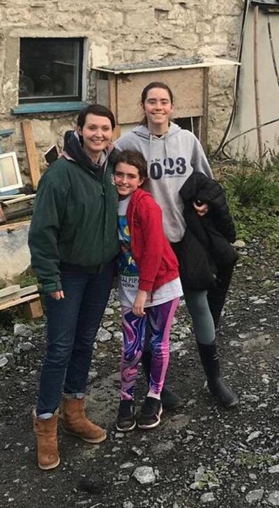 Una, Ciara and Saoirse Bowden. Photograph: Family Handout/PA Wire