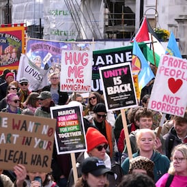 Half a million march in London for ‘biggest ever’ protest against far-right, say organisers