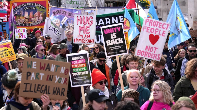 Half a million march in London for ‘biggest ever’ protest against far-right, say organisers