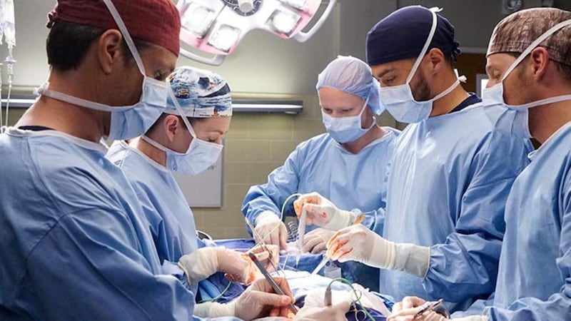 Emergency room: “It is not like the way hospital emergencies are portrayed in TV dramas,” says Aoife Abbey. Programmes like Grey’s Anatomy (above) “focus on the emotional drama”