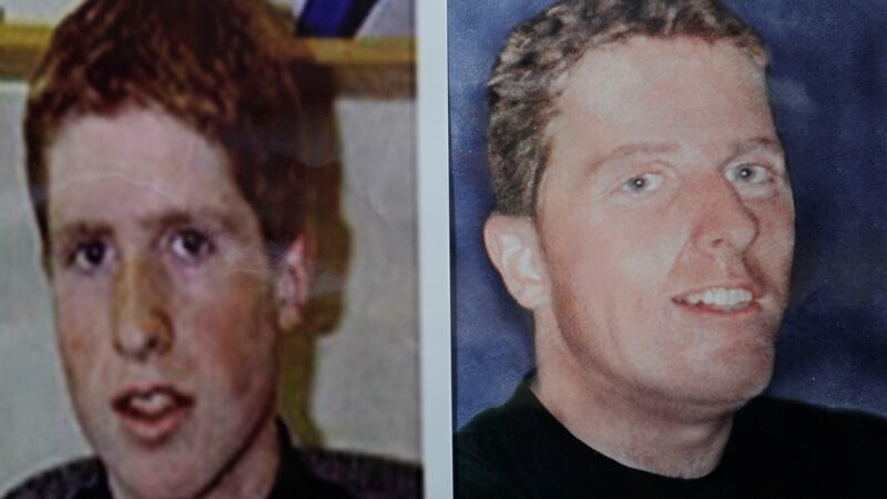 Photo fit of Trevor Deely (when he went missing, left) and how it is believed he may look like today.