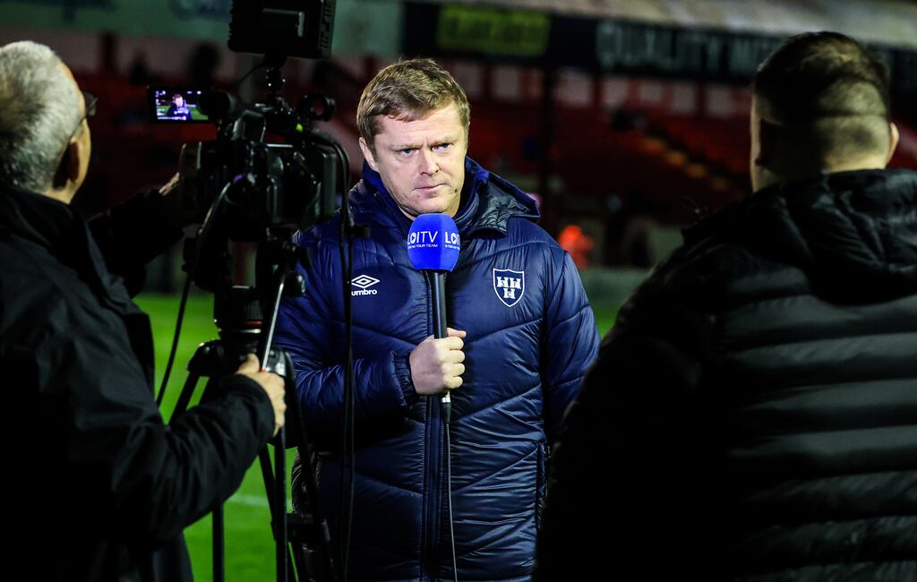 Damien Duff's Shelbourne team had to settle for a point against Drogheda United on Friday night. Photograph: Nick Elliott/Inpho