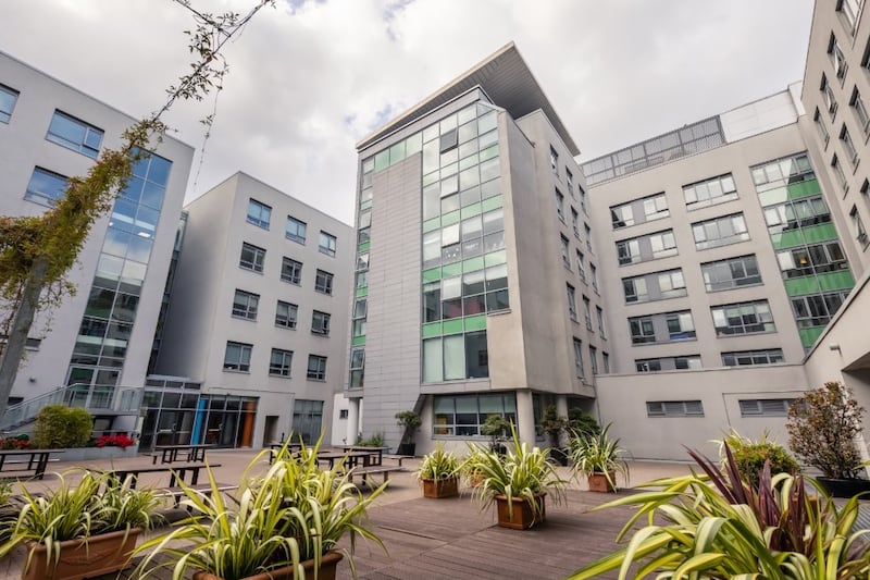 The student accommodation at Mayor Square in Dublin's IFSC