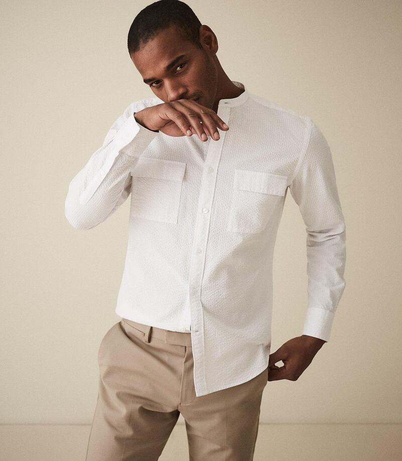 Leave the overly tailored look to the groom and go for the casual but smart look with this shirt from Reiss for €130