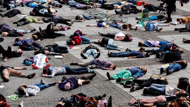 The Extinction Rebellion movement that has swept through much of the democratic world has a similar despair at the lassitude of official institutions. Photo graph: Christoph Soeder / DPA / AFP via Getty Images