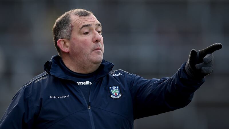 Monaghan manager Séamus McEnaney at Pearse Stadium, Galway: ‘It was missed chances that cost us in the end.’ Photograph: Tommy Grealy/Inpho