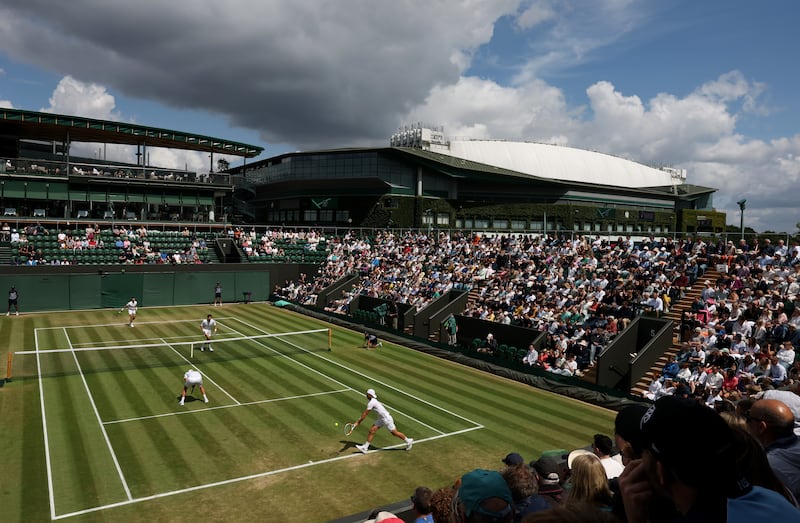 In terms of floor space, eight of the new minimum size studio apartments would fit into a double tennis court. Photograph: Ezra Shaw/Getty Images