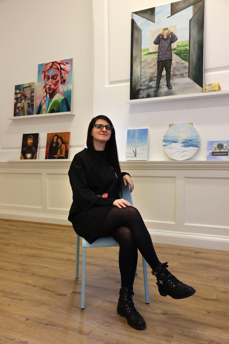 Anca Danila: 'Now I have a new studio in Dublin 1. It’s amazing, but it’s on a different side of the city, so you have to rebuild a little bit, and many people have left because they went to their home countries or somewhere else when the pandemic started.' Photograph: Dara Mac Dónaill 






