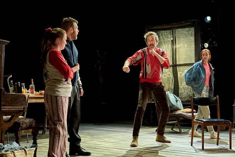 The Brightening Air: Rosie Sheehy as Billie, Brian Gleeson as Stephen, Chris O'Dowd as Dermot and Aisling Kearns as Freya in Conor McPherson's play at the Old Vic in London. Photograph: Manuel Harlan