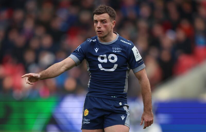 George Ford of Sale Sharks: 'He organises their game, he’s one guy we’re going to have to put pressure on, to make sure we take his time and space away,' said Leinster attack attack coach Andrew Goodman.  Photograph: Nathan Stirk/Getty Images for Sale Sharks