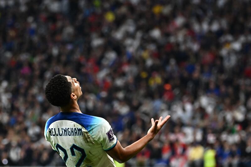 Jude Bellingham enjoyed a World Cup with England that increased the midfielder’s value and put him out of Liverpool’s reach. Photograph: Getty Images