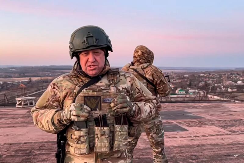 Wagner mercenary group chief Yevgeny Prigozhin recruited thousands of convicts from jails to fight in Russia’s invasion of Ukraine. Photograph: Prigozhin Press Service via AP