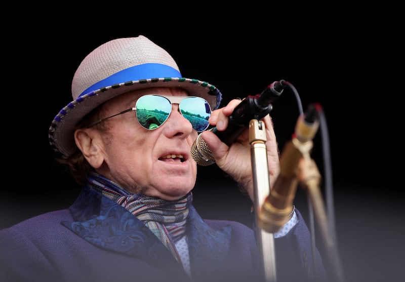 Van Morrison on stage at Malahide Castle. Photograph: Alan Betson/The Irish Times

