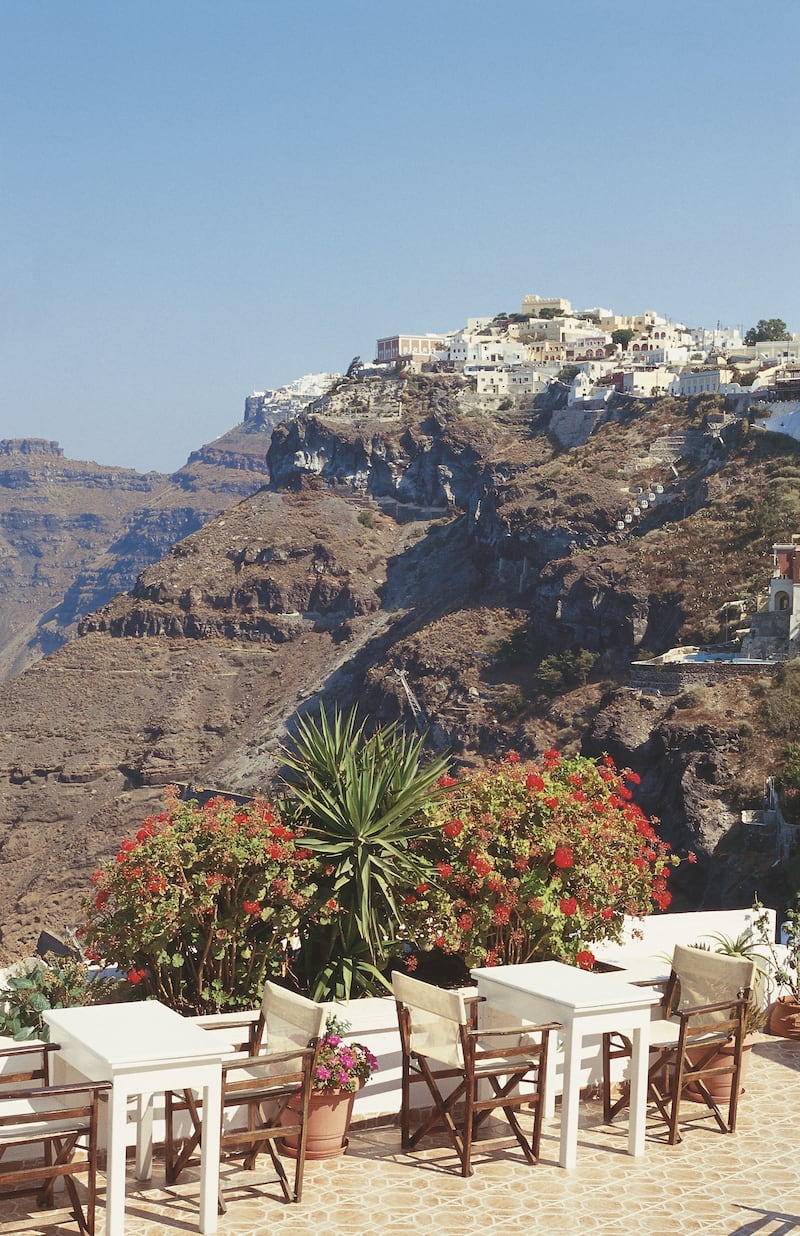 Fira, Santorini. Photograph: Yiannis Skoulas